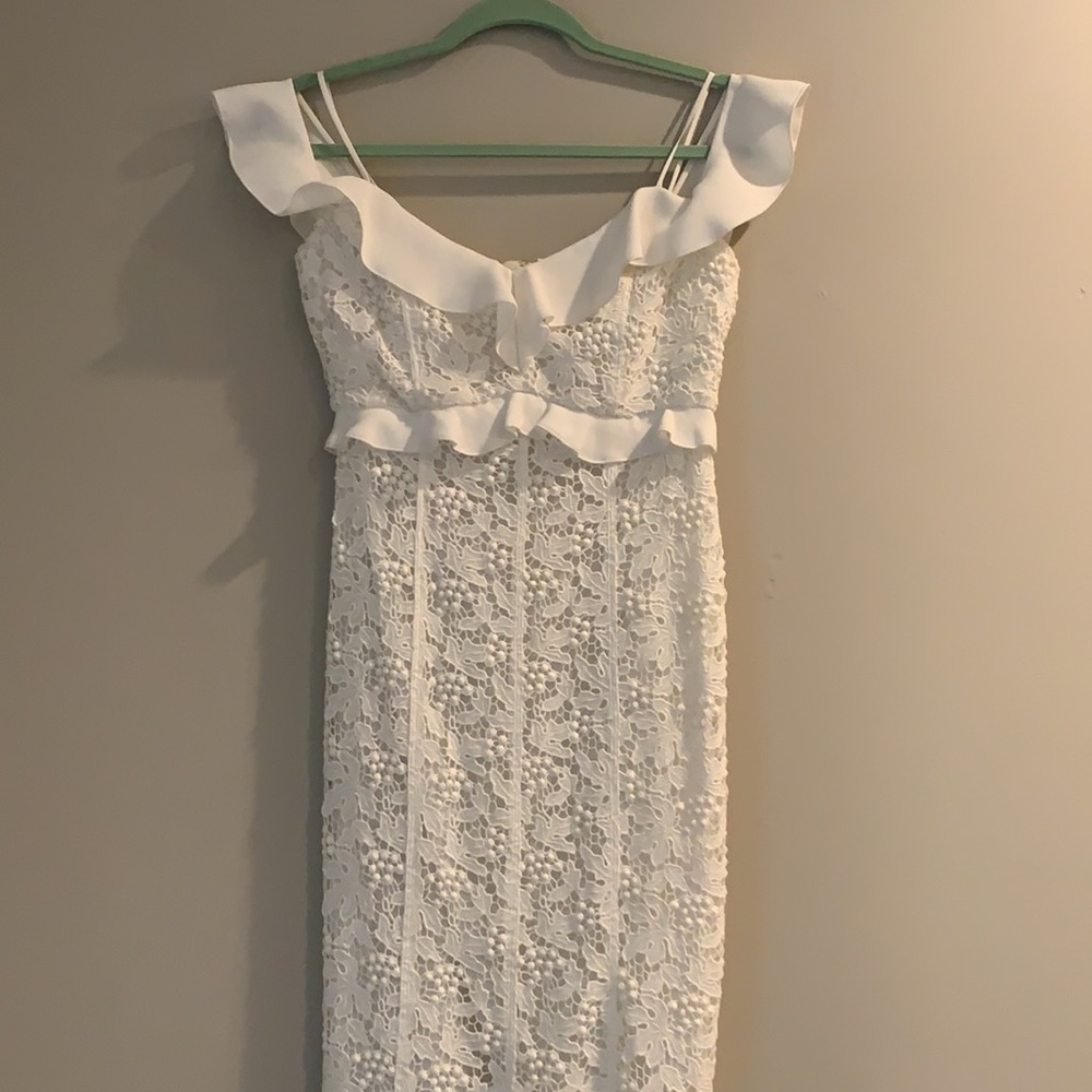 Rachel Zoe Ivory Chloe Lace Mermaid Gown Dress - 0 - Picture 10 of 14